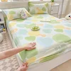 One Printed Single-piece Bed Hat ( Without Pillowcase) Mattress Cover Full Cover Dust-proof Anti-slip Bed Cover for All Seasons 6
