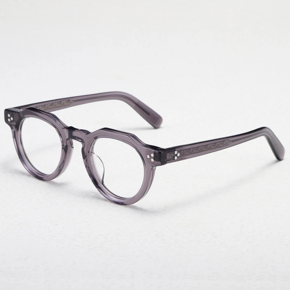 

Japanese Brand Glasses Frame Acetate TVR Men Round Eyeglass Frame Top Quality Prescription Women Myopia Reading Eyewear Frame