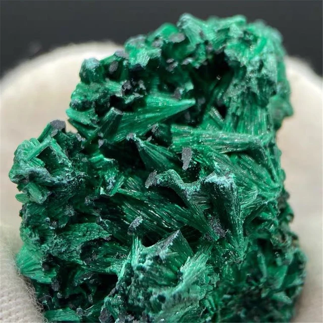 Pietra di Malachite verde naturale cristallo grezzo cubo di roccia clastica  campione di minerali da collezione