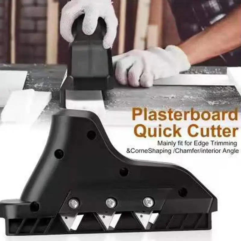 

Plasterboard Cutter Board Edger With 60 Degree Sharp Edge Drywall Rasp Tool For Radian Corner Plane Trimming, Chamfer Planer