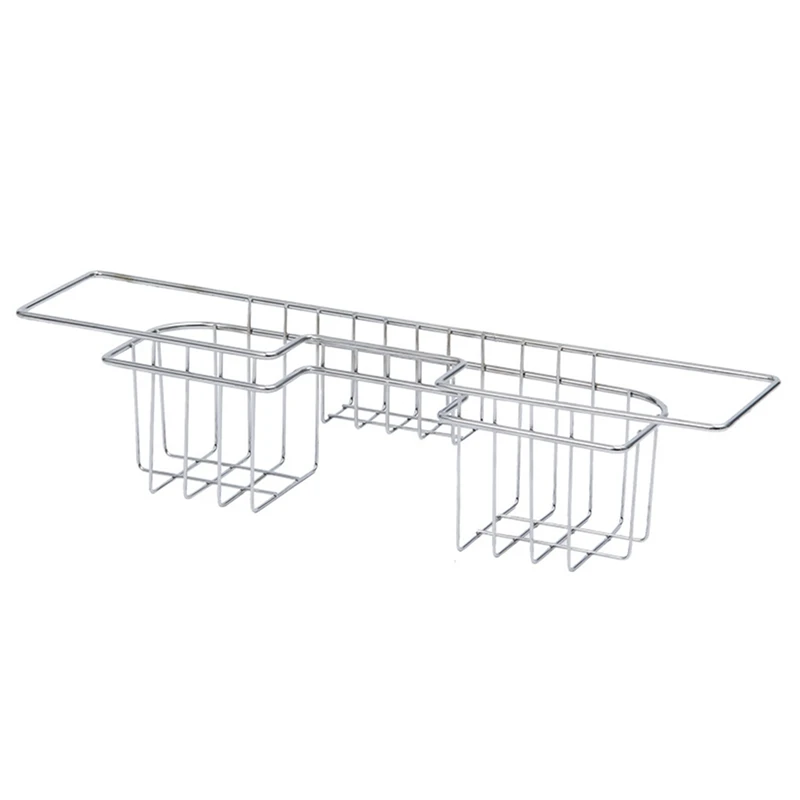 

Kitchen Organizer Dish Drainer Supplies Stainless Steel Sponge Holder Dish Drying Rack Storage Baskets Kitchen