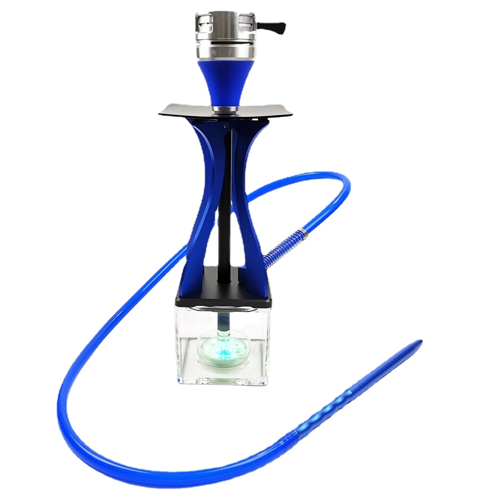 WE PUFF Small Waist Acrylic Hookah Shisha Set with LED Light Chicha