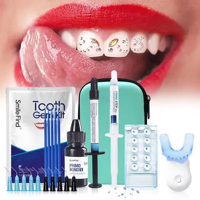 Diy Jewelry Tooth Gem Kit Glue Dental Crystal Decorations Etching Gel Light Cure Adhesive Flowable Composite Orthodontic Bonding