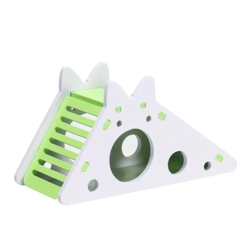 Funny Hamster Slide Toy Guinea Pig Assembled Slide Toys Chinchillas Hamster House Cage Breathable Accessories pet hamster toys