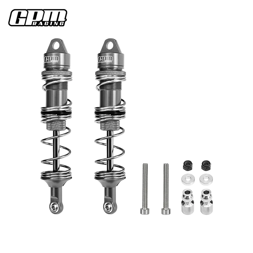NEW GPM Racing Alum Front/Rear Spring Dampers 125mm Grey Maxx FREE US