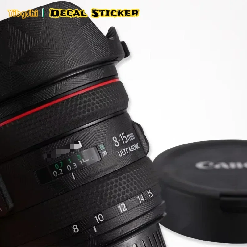 Canon EF 8-15mm F4 L USM 안티 스크래치 카메라 렌즈 스티커 코트 랩 보호 필름 바디 프로텍터 스킨 커버 8-15/4 f4L