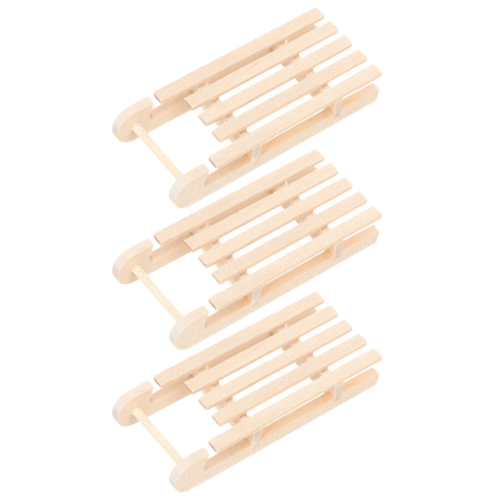 

1/12 Mini Wooden Sleigh Gift Box Model DIY Christmas Landscape Doll House Accessory DIY Christmas Landscape Dollhouse Accessory