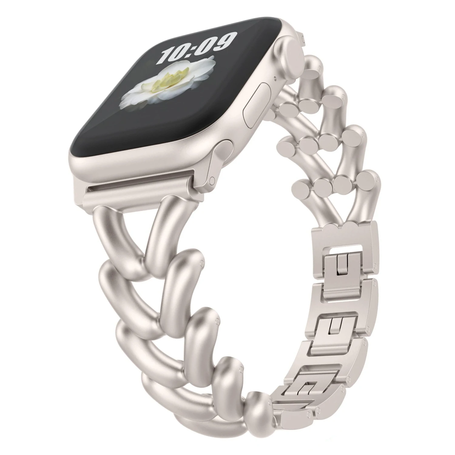 Women Jewelry Steel Bracelet Strap For Apple Watch Ultra/8/7/SE/6/5/4/3/2  Band