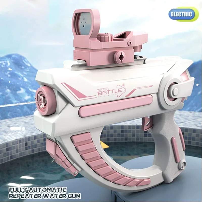 Electric Water Gun Children's Summer Fully Automatic Continuous Rechargeable Space Splashing Toys for Boys Girls Birthday Gifts 6