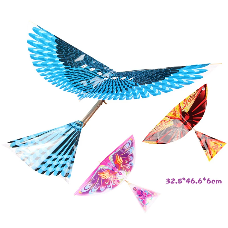 Rubber band power bird Models toy children's puzzle new DIY Kite Bionic Air Plane action Assembly Gift parent-child interaction 5