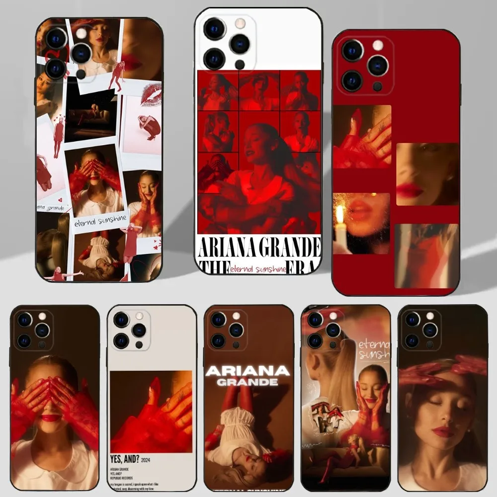 A-Ariana Singer G-Grandes Phone Case For iPhone 16,15,14,13,12,11 Plus,Pro  Max,XS,X,XR,SE,Mini,8,7 Soft Silicone Black Cover - AliExpress, image size:1000x1000