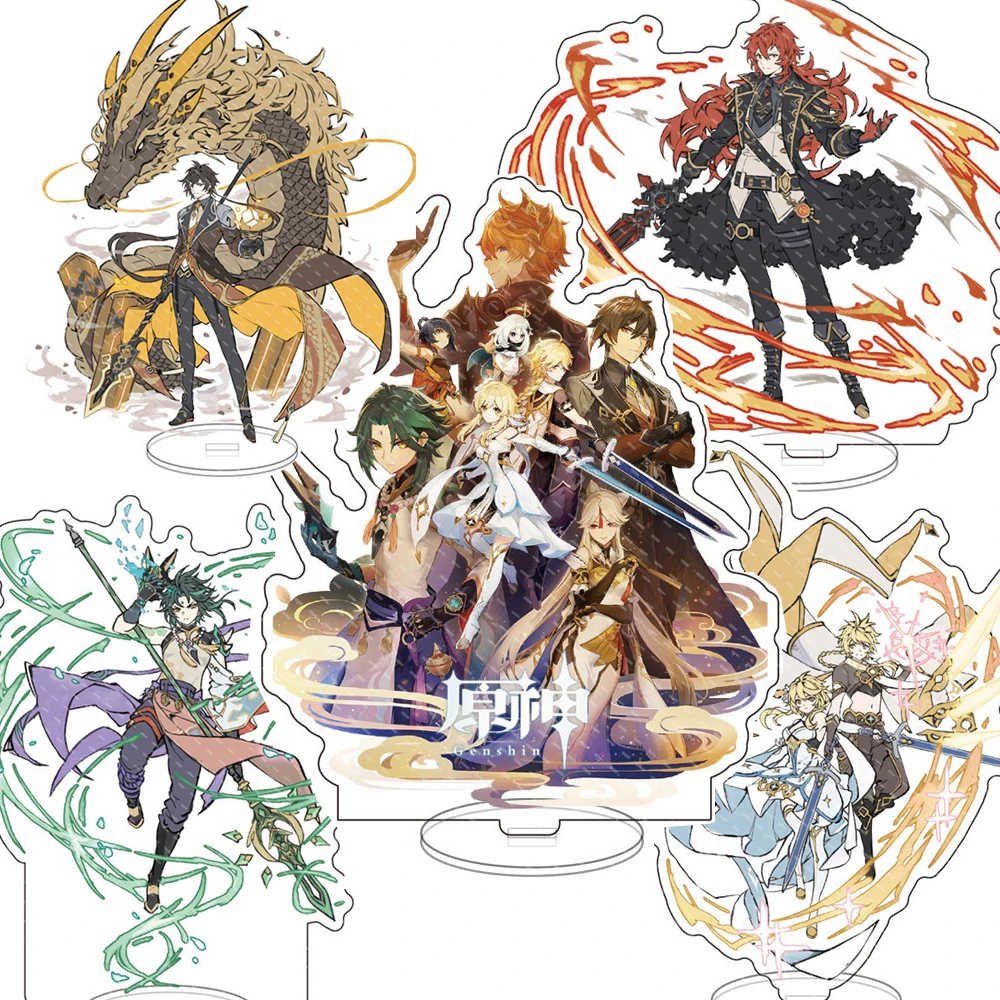 

15 см, игровая фигурка Genshin, искусственное воздействие, настольное украшение, стоячий знак, светильник, джинсы, Gunnhildr, подарок для косплея