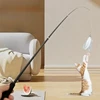 Extended telescopic cat stick Cat Toys 1.8m Scratch Resistant Pet Accessories Telescopic Fishing Rod with Feather for Active Cat 4