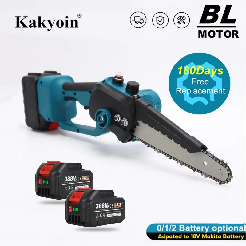 

1800W 8 Inch Mini Electric Pruning Saw Electric Saw Chainsaw with Oil Can Fruit Tree Wood Cutting Tool Garden Tools Cordless