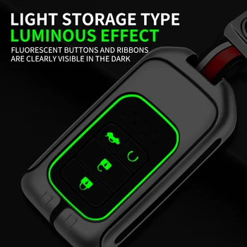 Portachiavi con copertura a distanza per auto in metallo Shell Fob per Honda CR-V CRV Accord Odyssey Civic XRV Vezel Jade Crider Fit Holder accessori - Portachiavi con copertura a distanza per auto in metallo Shell Fob per Honda CR V