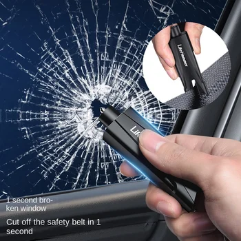 Martello di sicurezza per Auto Auto emergenza vetro interruttore per finestra taglierina per cintura di sicurezza salvavita Auto emergenza fuga martello fischietto di sopravvivenza