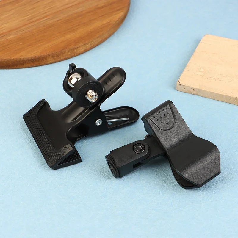 1Pc 크로스 스티치 클립 클램프 미끄럼 방지 테이블 가장자리 자수 클립 조정 가능한 테이블 클램프 360 회전 금속 카메라 삼각대 홀더