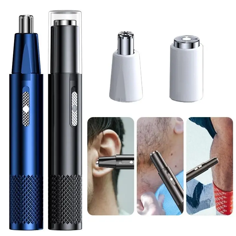 2 In 1 Multifunction Electric Nose and Ear Hair Trimmer Portable Beard Washable Shaver Usb Rechargeable Mini Nose Hair Rozor