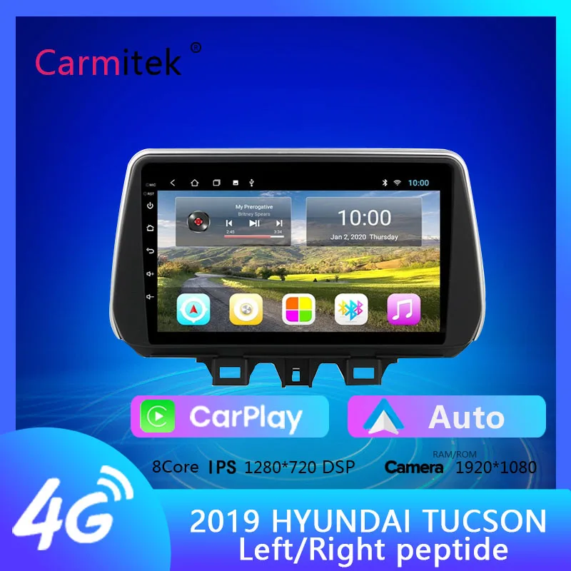 

Android 13 For Hyundai Tucson IX35 2018 2019 2020 Car Radio Stereo frame Player Navigation GPS 4G WIFI BT Carplay Auto QLED