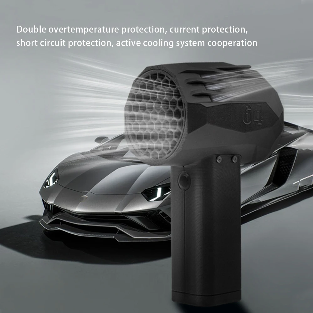 X64 Car Violent Blower Handheld Turbo Jet Fan Brushless Motor High Power Duct Fan,Mini Turbo Fan Thrust 1400G Wind Speed 240km/h 6