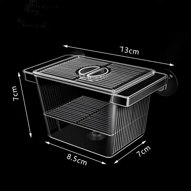 New Acrylic Fish Tank Breeding Aquarium Grow Seedling Reproduction Holder Breeder Isolation Box Fish Fry Incubator Aquarium - Image 6