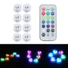 LED Light Remote Control Night Lights For Wedding Tea Light Hot Tub Pond Pool Bathtub Aquarium Party Vase Decor 2