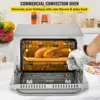 Convection Oven, 21L/19Qt, Quarter-Size Conventional Oven  , 1440W 3-Tier Toaster w/Front Glass Door, 2