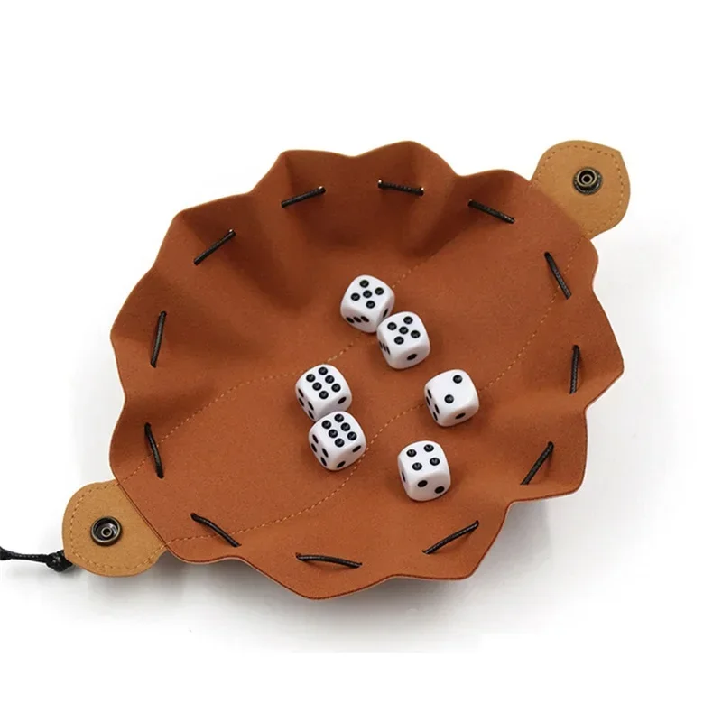 Genuine Leather Dice Bag Tray 1 Piece 5 Celtic Designs for D&D Roleplaying RPG Gift Ideas Coin Purse