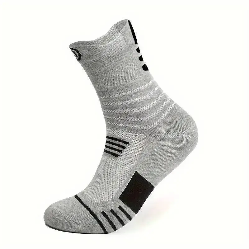 Athletic Socks 3 Pairs Men's Comfort Fit Cushion Performance Socks For Outdoor Sports