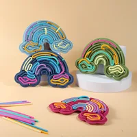 Silicone Sensory Activity Board Montessori Toy For Children Relaxing Stress Toys For Kids Colored Training Gift Toddler Toys 2