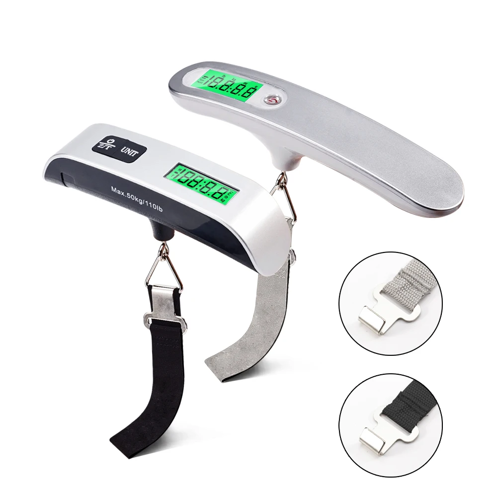 PortableLuggageScaleLCDDigitalElectronicBalanceHangingScale