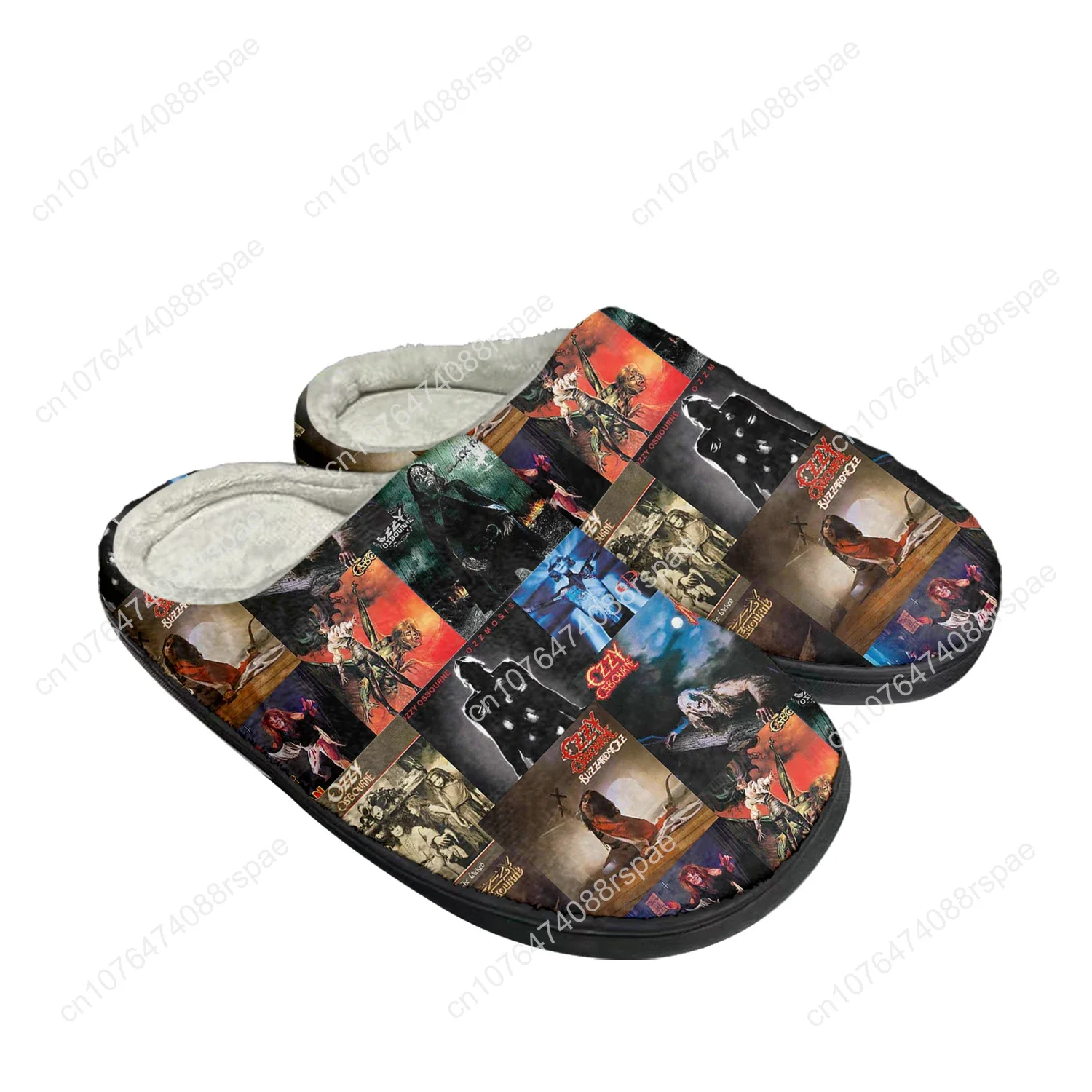 Ozzy Osbourne Metal Rock Singer Pop Home Cotton Custom Slippers Mens Womens Sandals Plush Bedroom Keep Warm Shoe Thermal Slipper