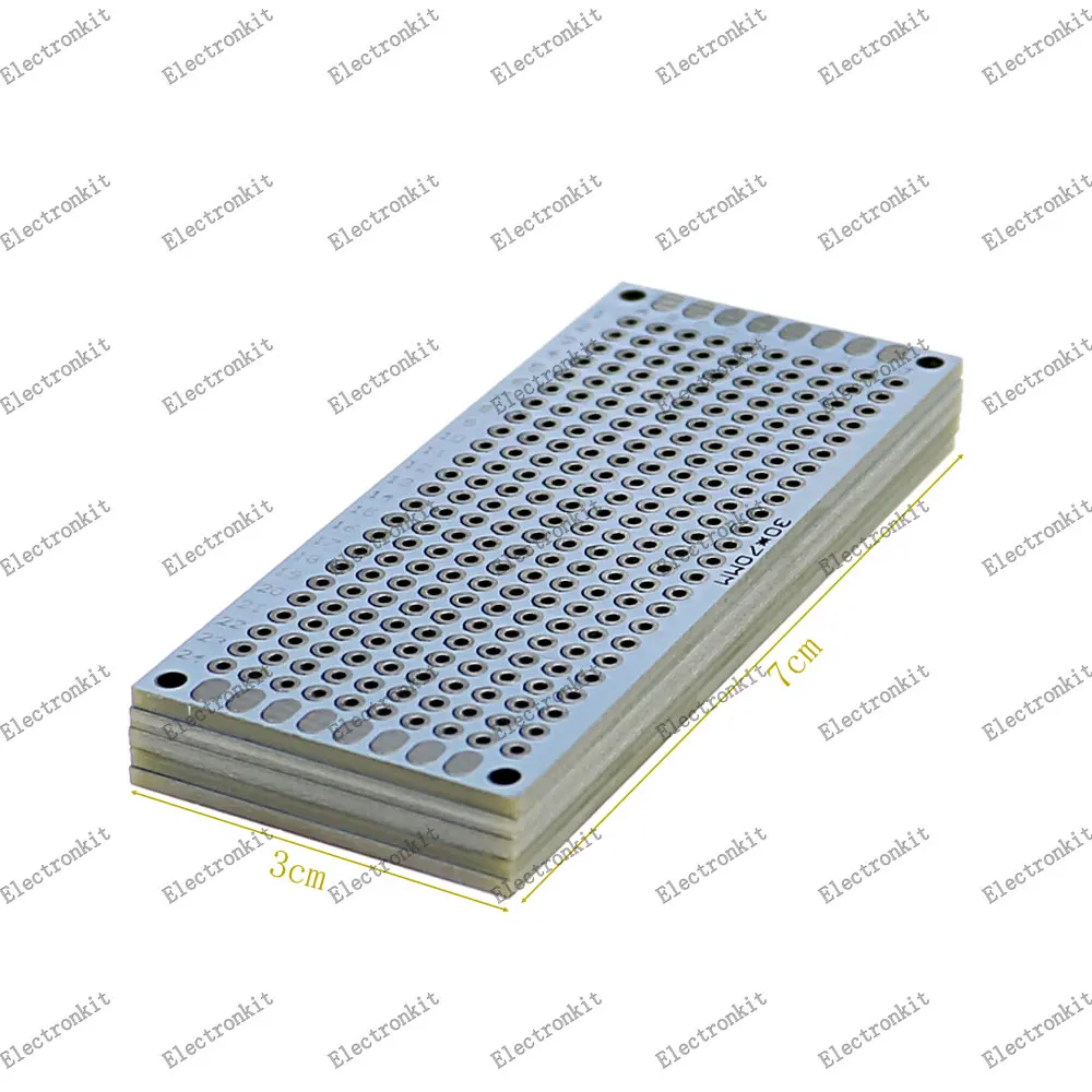 20 개/몫 PCB 프로토 타입 보드 회로 프로토 보드 범용 스트립 보드 프로토 타이핑 Veroboard 2x8 3x7 4x6 5x7 5Pcs 각 믹스 화이트