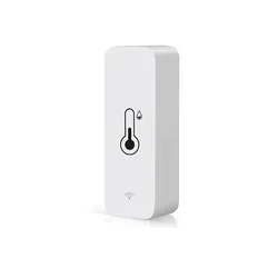 Smart WiFi Temperature & Humidity Sensor with App Control - Works with Voice Assistants (1 PCS)