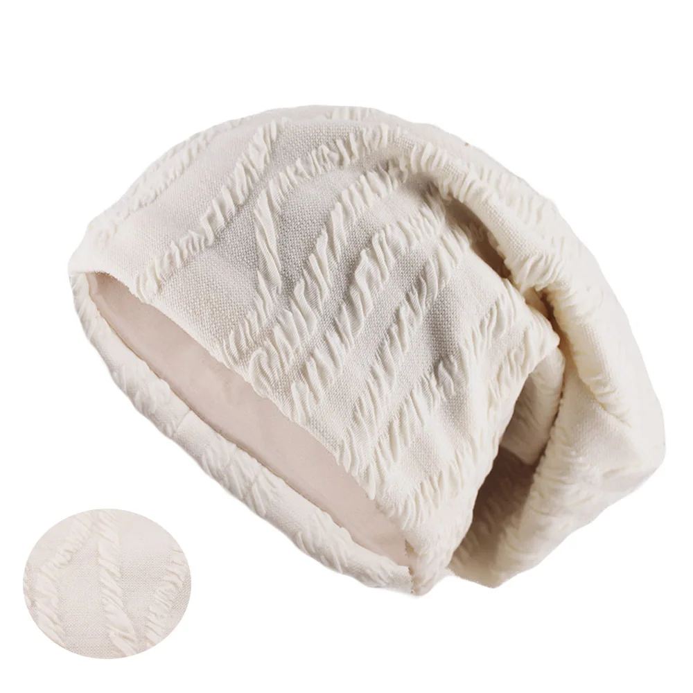 Neue Frühling Herbst Warme Frauen Mützen Skullies Casual Stricken Outdoor Weiche Schönheit Hut Erwachsene Dame Gestreiften Weiblichen Gorras Knochen Verkauf – Detail 4