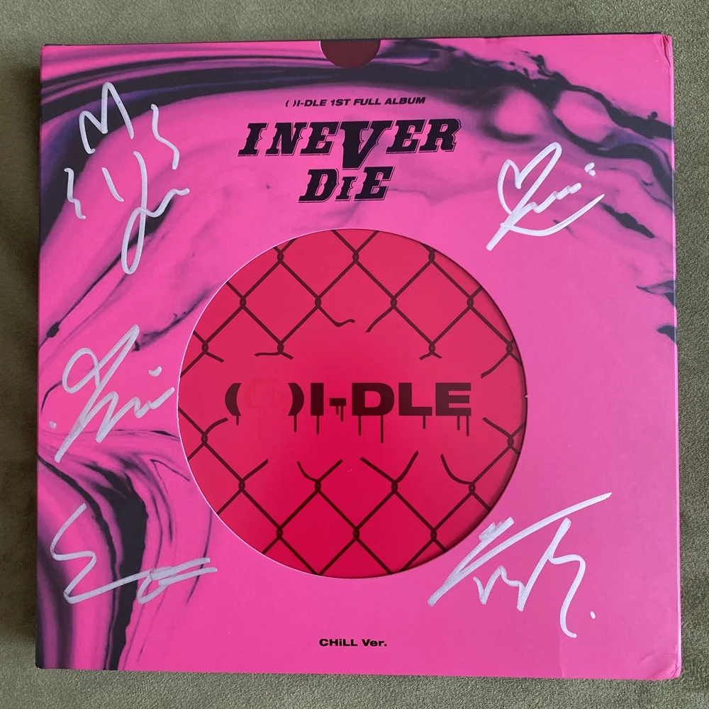 G)I-DLE Альбом 1ST I NEVER DIE с автографом | AliExpress