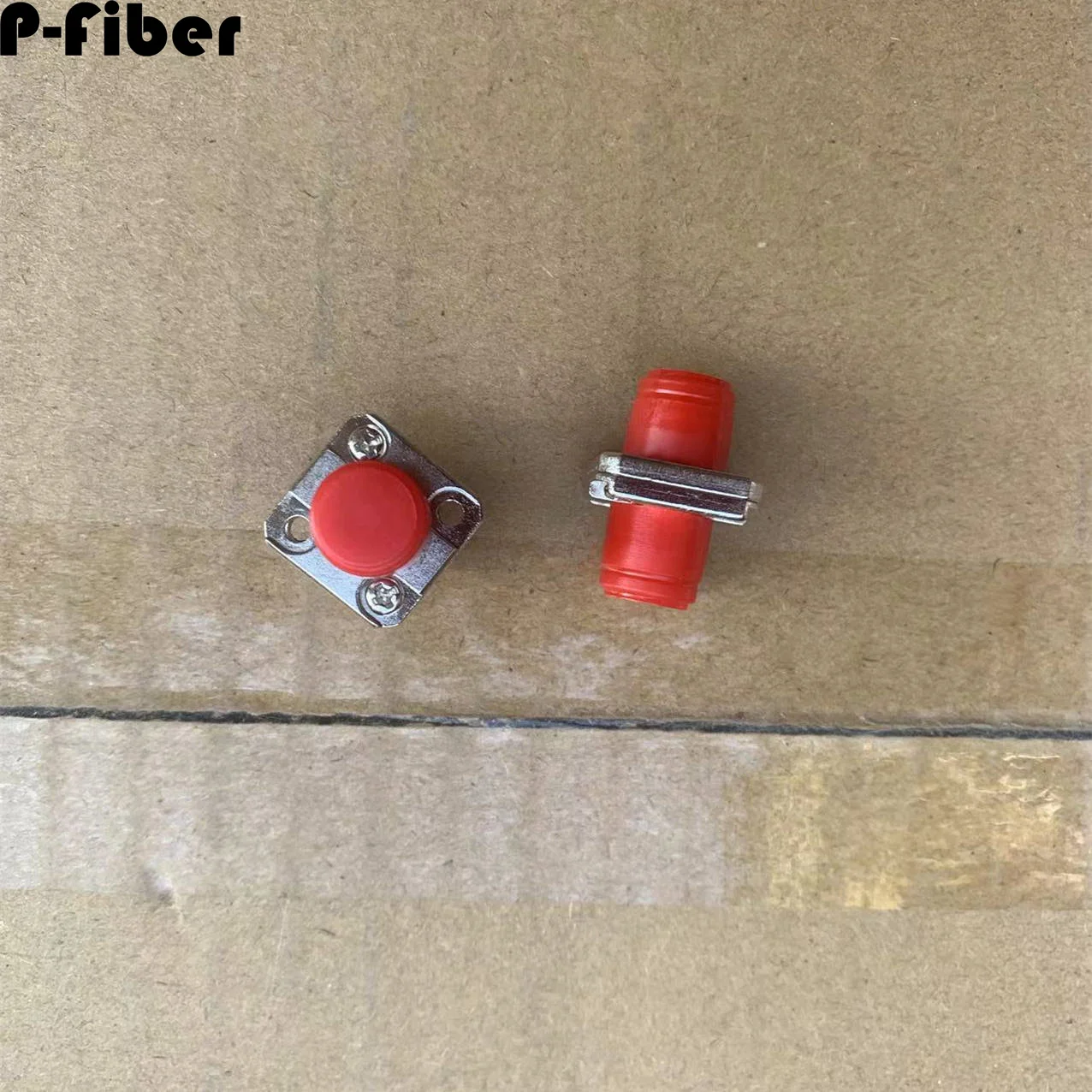 5pcs FC 어댑터 광장 유형 분할 광섬유 커넥터 FC/UPC ftth 커플러 두 바디 용접 SM MM 고품질 P-FIBER