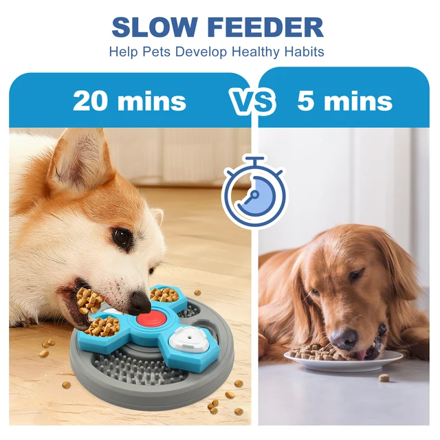 2-Layers Dog Puzzle Toys Slow Feeder Food Dispenser Interactive Increase Puppy IQ Anti-Choking Tableware Dog Licking Plates 4