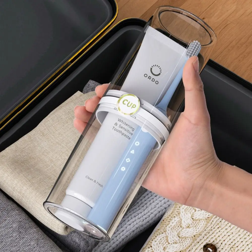여행 휴대용 칫솔 상자 치약 수건 보관 상자 칫솔 보호 보관 방진 욕실 캠핑 야외