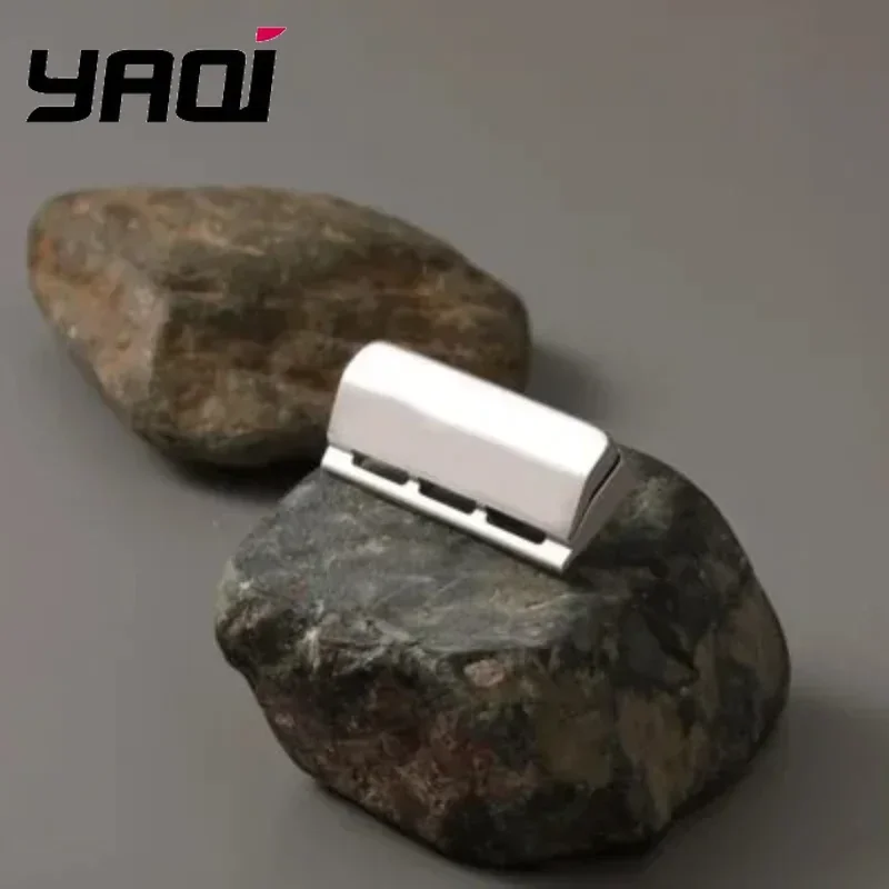 2026 플래시 세일 YAQI 타치 스테인리스 스틸 안전 면도날 헤드 싱글 엣지 광택 마감 1.0mm 간격 34mm 길이 부드러운 면도를 위한 제품 ?