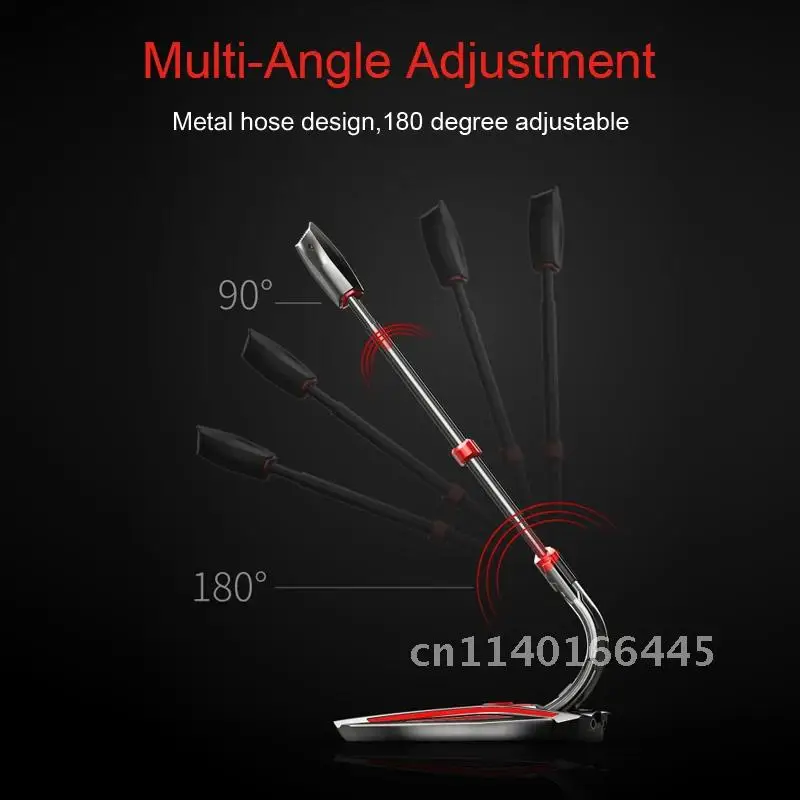 Игровой микрофон PopuPine USB 3,5 мм для компьютера, микрофон для настольного ПК, микрофон с регулировкой громкости, микрофон для записи и общения