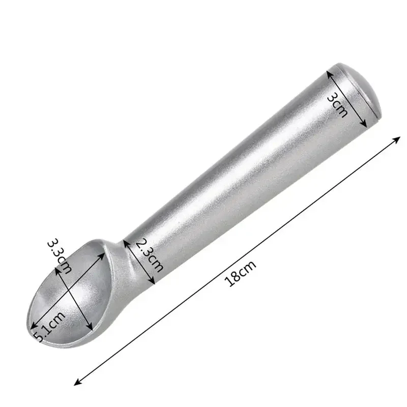 Ice Cream Tools Portable Aluminum Alloy Non-stick Anti-feeze Ice Cream Scoop Spoon for Home Kitchen Accessories