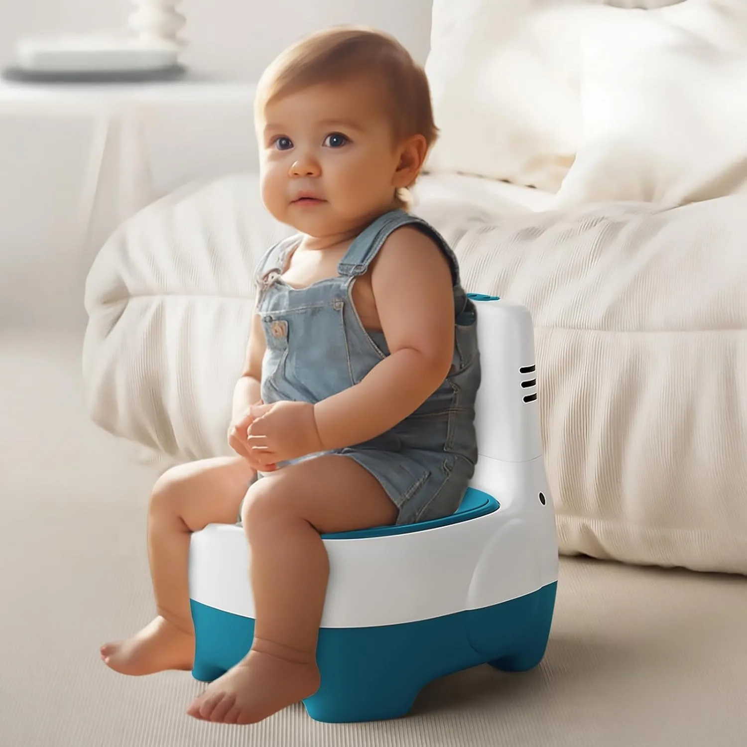 Potty Training Toilet, Training Seat with Realistic Flush Sound, Portable Toilet for Kids - Easy to Clean Potty Seat 3