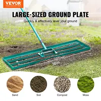 VEVOR Lawn Leveling Rake 36inchx10inch Heavy-duty Lawn Leveler With 78inch Steel Extended Handle For Garden Golf Lawn Farm 2