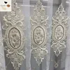 Luxurious Style Tulle Curtain for Living Room Bedroom Embroidery Flower Indoor Decorative Window Sheer Home Customize 1
