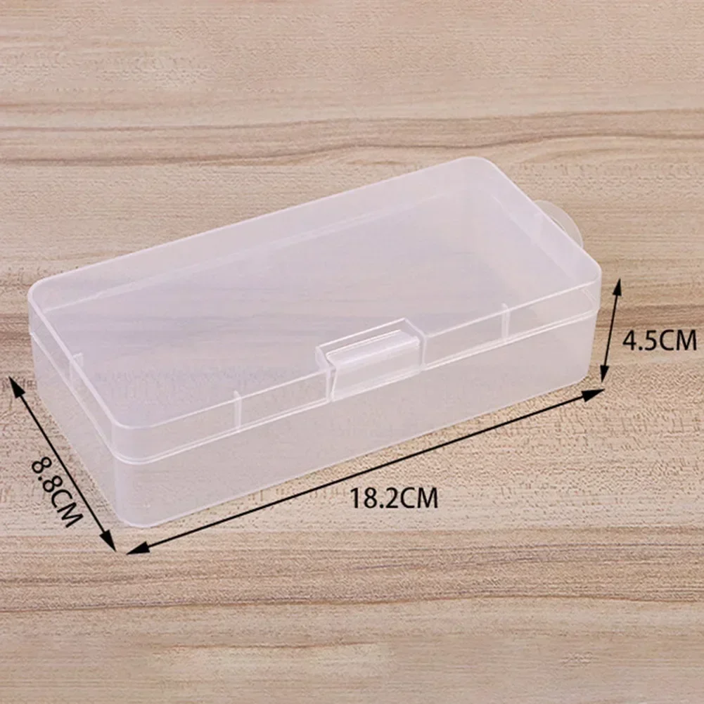 Transparent Plastic Storage Jewelry Box Compartment Adjustable Container For Beads Earring Box For Jewelry Rectangle Box Case