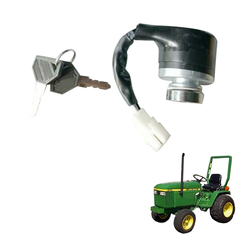 194155 198360 52160 198162 52150 점화 스위치, John Deere 670 790 870 970 990 1070 3005 4005 트랙터용, 2 키 포함