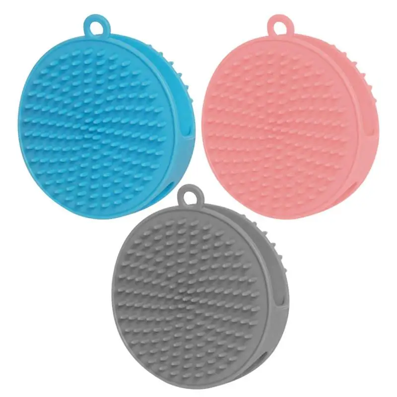 

Dog Scrubber For Bath TPR Dog Grooming Soothing Shampoo Brush Pet Hair Removal Accessories Dog Comb Brush For Home Pet Hospital