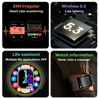 AOLON Smart Watch 2.01'' AMOLED Curved Screen IP68 Waterproof Bluetooth 5.3 Call AI Vioce Assistant Fitness Smartwatch for Men 2