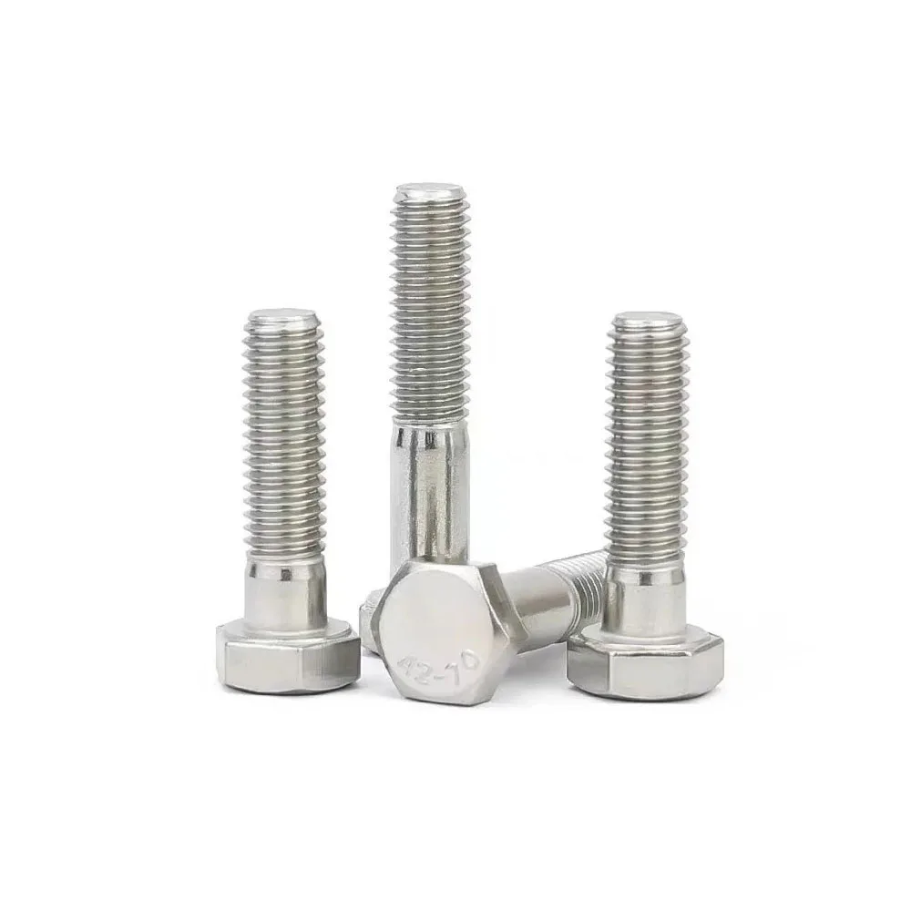 DIN931 A4-70 316 Stainless Steel Half Thread Hexagon Head Screw M6 M8 M10 M12 M14 M16 hexagon head screw stainless steel screws stainless steel screw